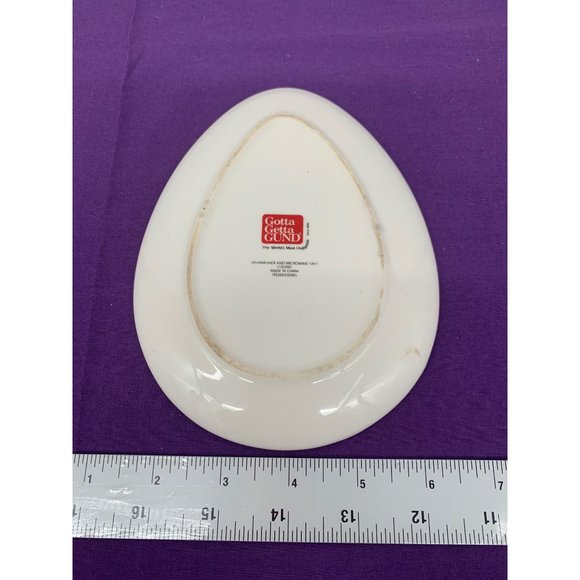 Gotta Get a Gund Happy Easter Egg Dinner Plate Decor Pink Bunny "Happy Easter" - Picture 3 of 6